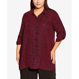 Plus Size Longline Blouse